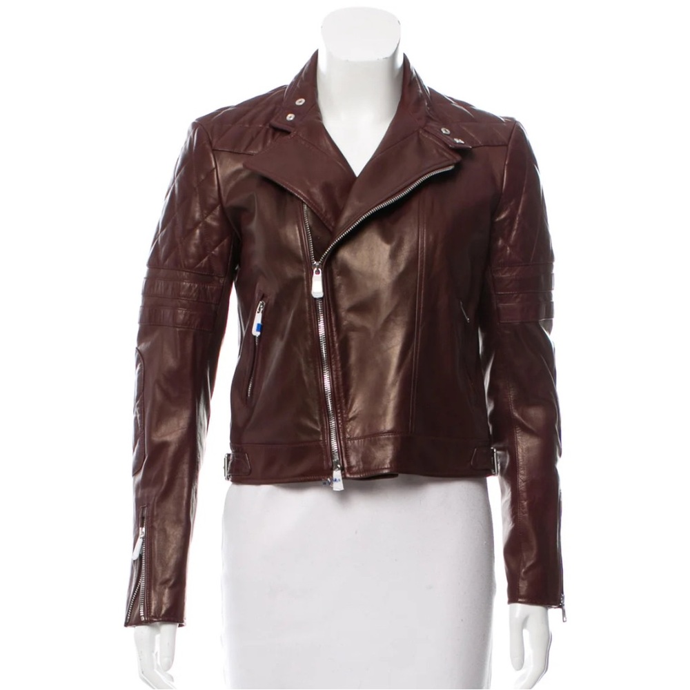 Ralph Lauren Black Label Mahogany Leather Jacket